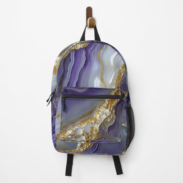 Item preview, Purple and Gold Agate designed and sold by WatercolorLane.