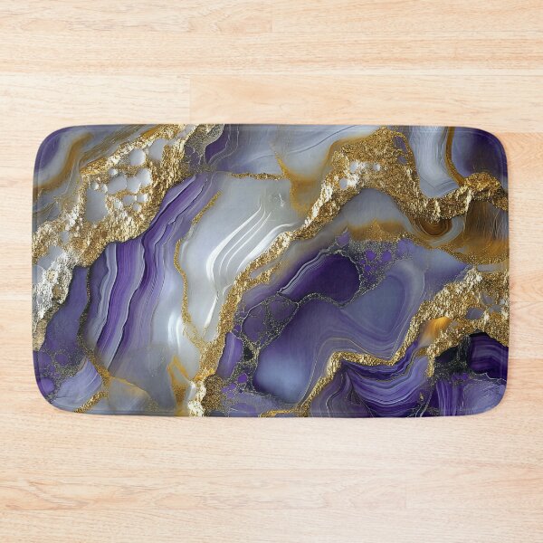 Item preview, Purple and Gold Agate designed and sold by WatercolorLane.