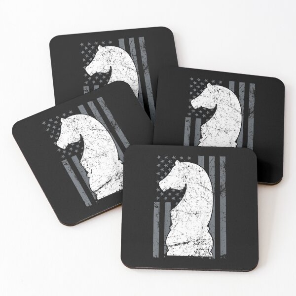 Item preview, Knight Chess Piece USA Flag - Womens Mens Chess Player designed and sold by Boutkimaewab.