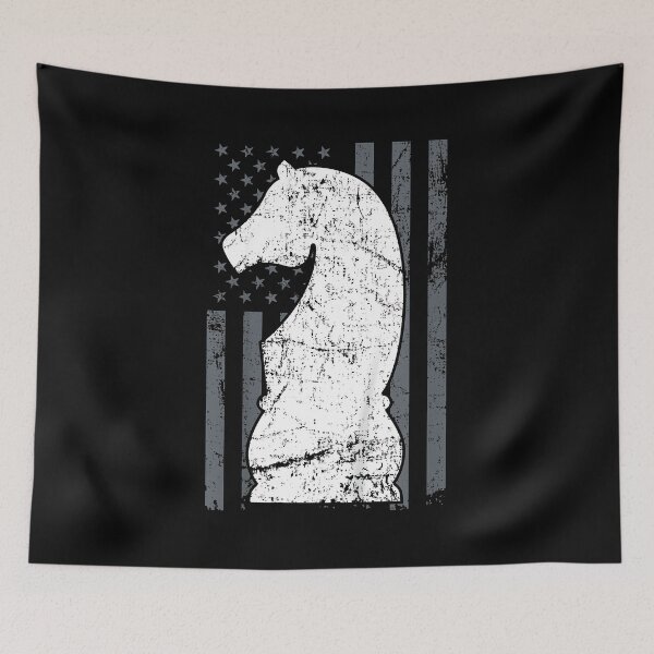 Item preview, Knight Chess Piece USA Flag - Womens Mens Chess Player designed and sold by Boutkimaewab.