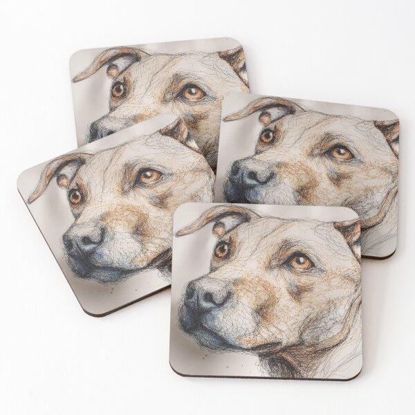 Item preview, Expressive Scribble Dog Portrait designed and sold by MythichMash.