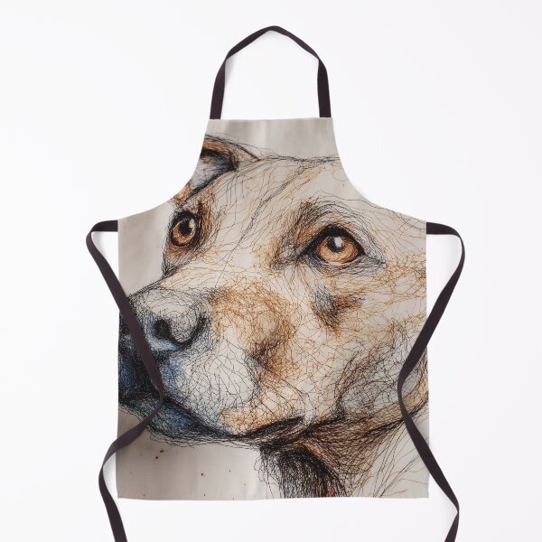 Item preview, Expressive Scribble Dog Portrait designed and sold by MythichMash.
