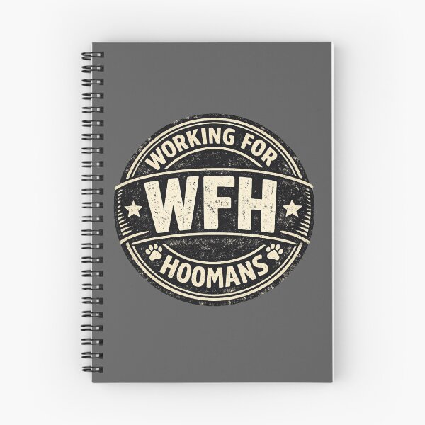Item preview, WFH – Working for Hooman Funny Pet Parent Stamp Design designed and sold by Mindworx21.