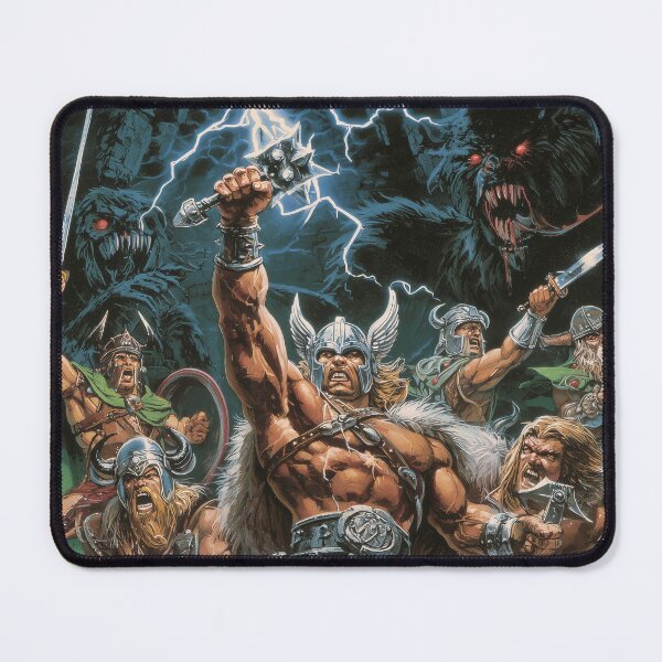 Item preview, Thunder of the North: Viking Warriors vs Shadow Beasts designed and sold by MythichMash.