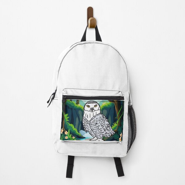 Item preview, Forest Bird King Gray white owl designed and sold by icedragonart77.