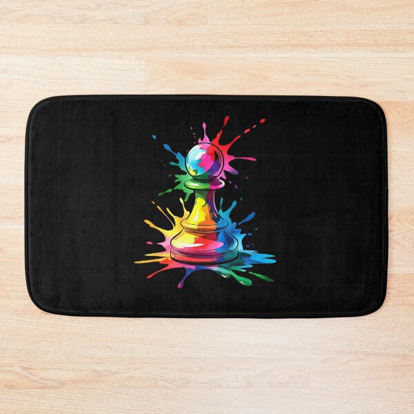 Item preview, Chess Pawn Piece Colorful Ink Splash Splatter Colors designed and sold by Boutkimaewab.