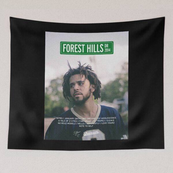 Item preview, J Cole – 2014 Forest Hills Drive  Tracklist Poster T-Shirt designed and sold by sarahbennetth.