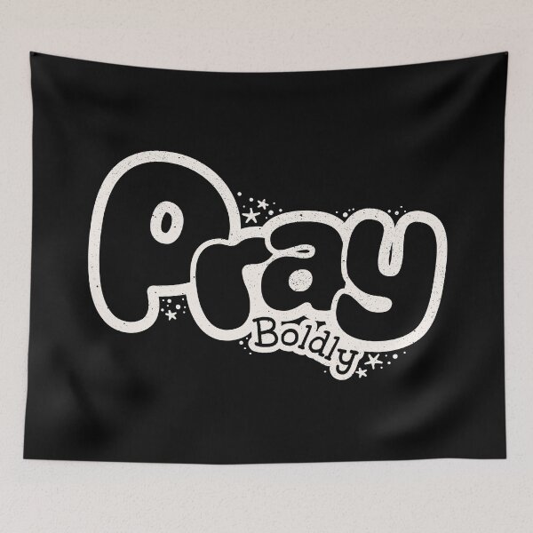 Item preview, Pray Boldly – Courageous Christian Faith designed and sold by Verse & Vibes.