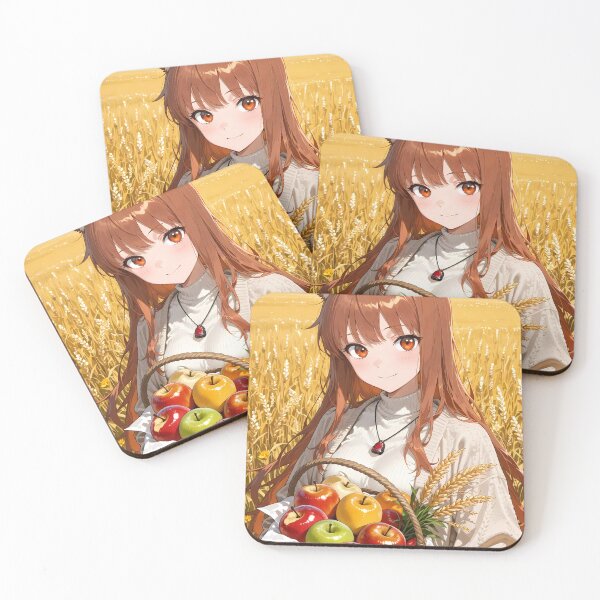 Item preview, Holo Spice And Wolf Cozy Wheat Field Apple Basket designed and sold by Tokyonomad.