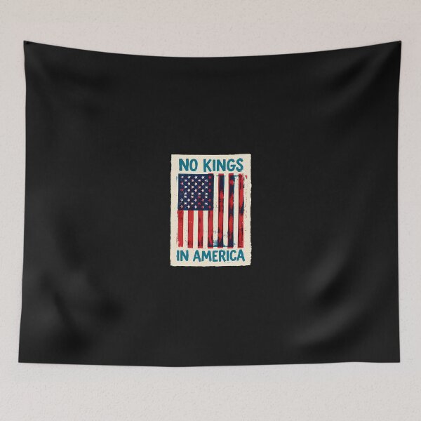 Item preview, No Kings In America Flag designed and sold by Trungles-tee.