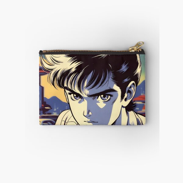 Item preview, Retro 80s Anime Boy Futuristic City Vintage Anime Aesthetic designed and sold by Radnime.