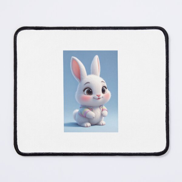 Item preview, Mino bunny Adorable Kawaii Bunny in Rainbow Hoodie designed and sold by ghazalamaa.
