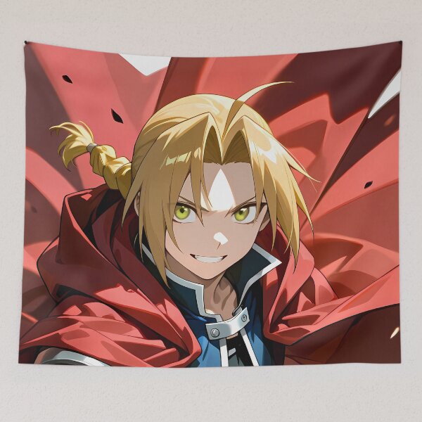 Item preview, Edward Elric Fullmetal Alchemist Anime Action Red Cloak Power designed and sold by Tokyonomad.