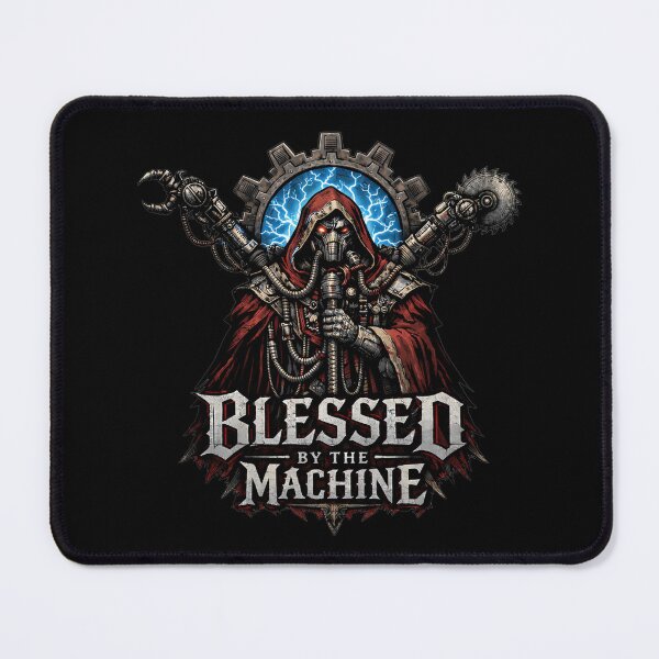 Item preview, Blessed By The Machine – Grimdark Cybernetic Priest - Gothic Sci-Fi designed and sold by Forged in the Warp.