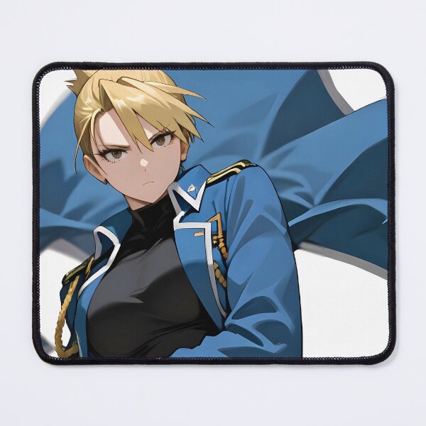 Item preview, Riza Hawkeye Fullmetal Alchemist Anime Military Uniform Blue Confident Waifu designed and sold by Tokyonomad.