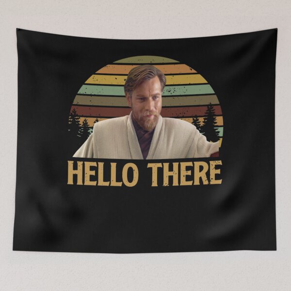 Artikelvorschau, Vintage Hello There Starr Wárss Obii Wann D entworfen und verkauft von DeathByClothes.