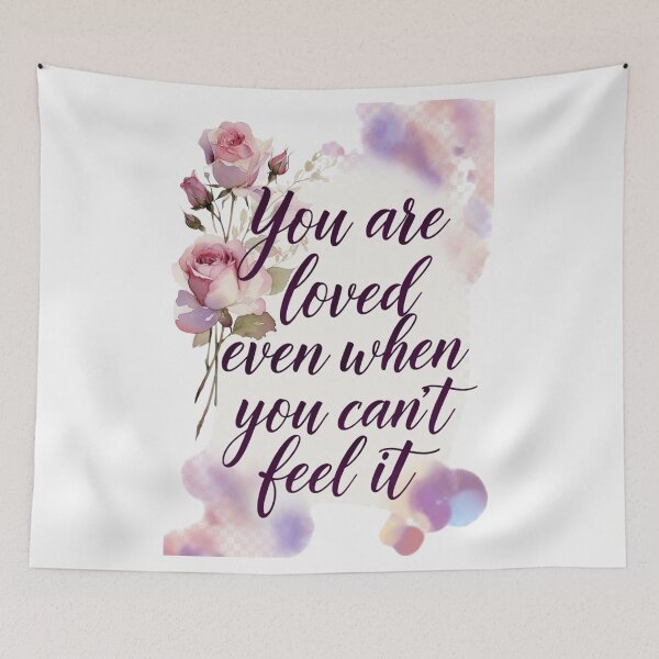 Item preview, You Are Loved Watercolor Roses designed and sold by CoquetteLunaCo.