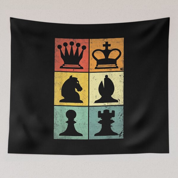Item preview, Retro Chess Player Men Women Kids Chess Pieces designed and sold by Boutkimaewab.