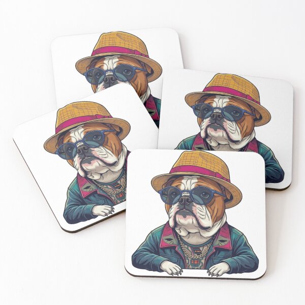 Item preview, Retro-Futurist Bulldog Pop Art designed and sold by CodeDragon Designs.