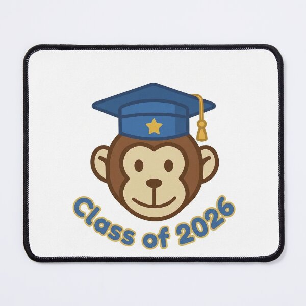 Item preview, Class of 2026 Graduation Monkey – Cute Graduate Cartoon Gift designed and sold by MyMonkeyMerch.