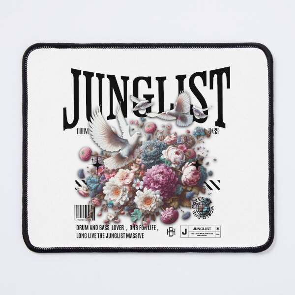 Item preview, JUNGLIST - Dnb Birds Of Feather (Black) designed and sold by Discothreadz.