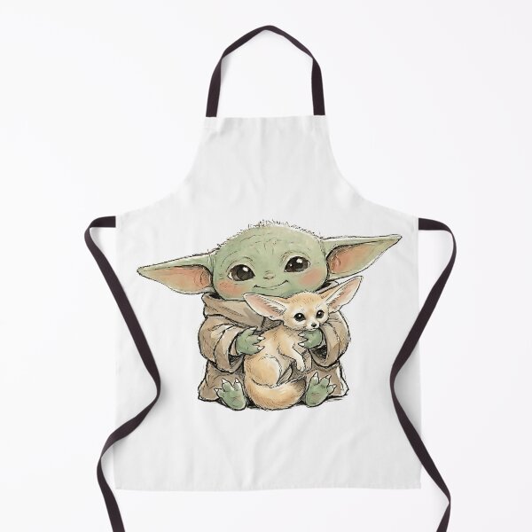 Item preview, BABY YODA WITH FENNEC FOX designed and sold by LIS AND MELIVERSO.