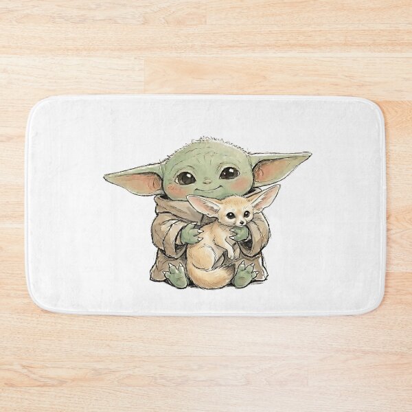 Item preview, BABY YODA WITH FENNEC FOX designed and sold by LIS AND MELIVERSO.