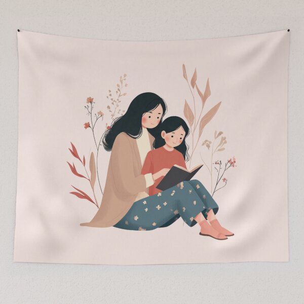 Item preview, Reading Together designed and sold by bubblyrainbow.