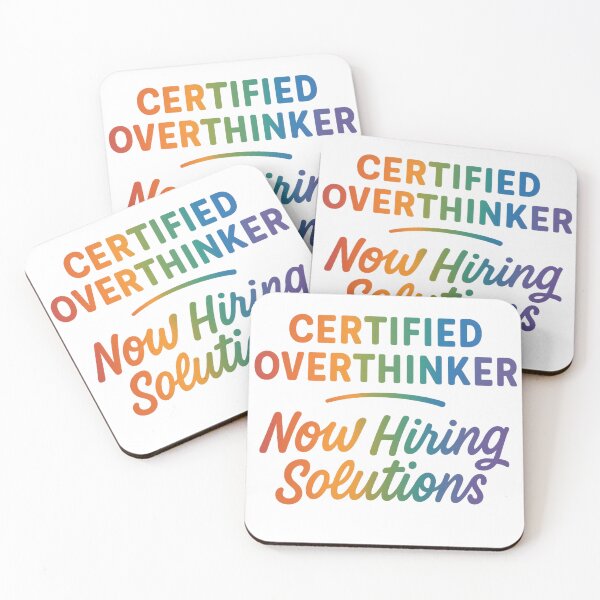 Item preview, Certified Overthinker: Humor Meets Mental Wellness designed and sold by Mindful56.