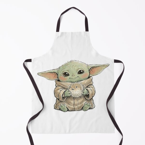 Item preview, BABY YODA WITH PUFFERFISH designed and sold by LIS AND MELIVERSO.