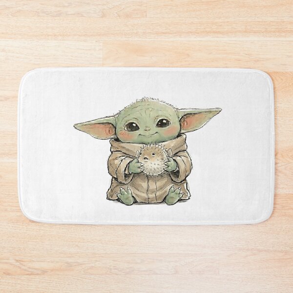 Item preview, BABY YODA WITH PUFFERFISH designed and sold by LIS AND MELIVERSO.