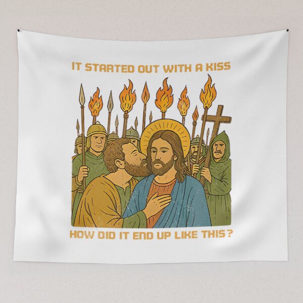 Item preview, It Started Out With A Kiss How Did It End Up Like This Jesus designed and sold by UlrichMerzano.