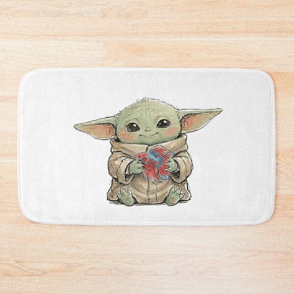 Item preview, BABY YODA WITH BETTA FISH designed and sold by LIS AND MELIVERSO.
