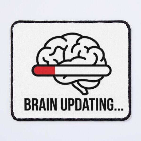 Item preview, Brain Updating Sticker – Funny Tech Burnout Humor – Minimal Brain Loading Design designed and sold by Vegasstickers.