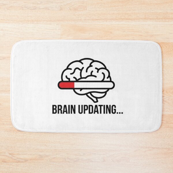 Item preview, Brain Updating Sticker – Funny Tech Burnout Humor – Minimal Brain Loading Design designed and sold by Vegasstickers.