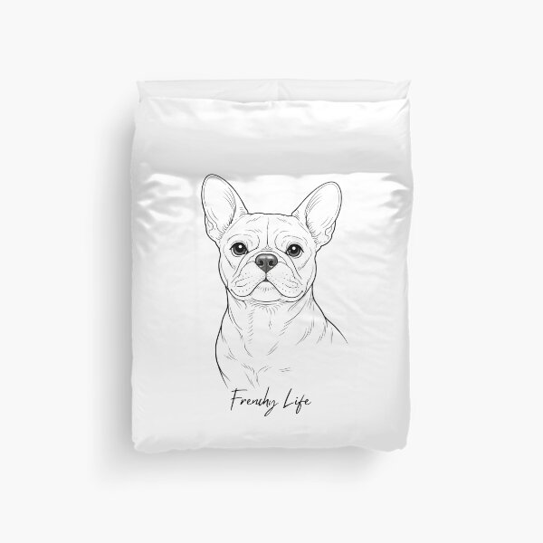 Item preview, French Bulldog Life - Line Art Portrait | French Bulldog Gift designed and sold by DogzNCarz.