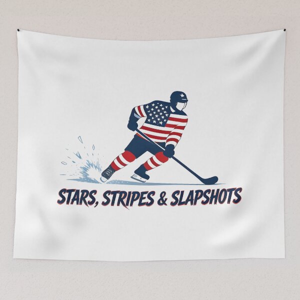 Item preview, usa hockey STARS, STRIPES & SLAPSHOTS designed and sold by Uglyandcute.
