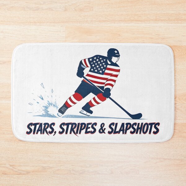 Item preview, usa hockey STARS, STRIPES & SLAPSHOTS designed and sold by Uglyandcute.