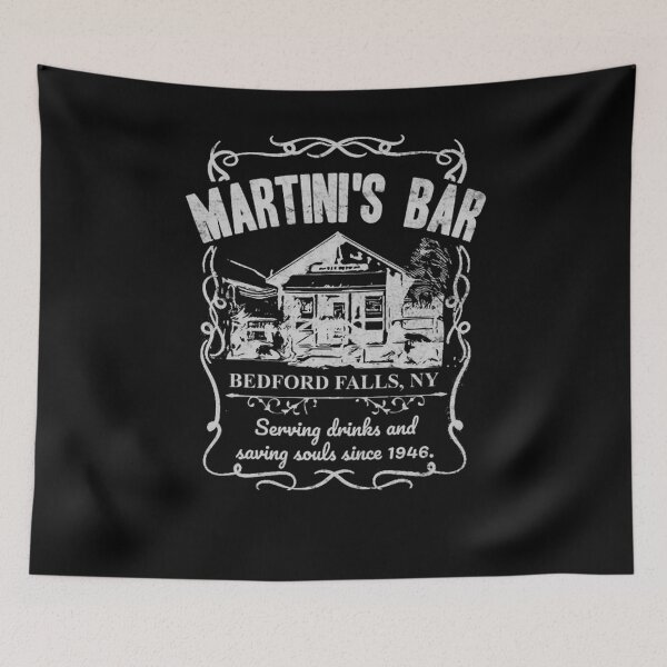 Item preview, Martini's Bar - It's A Wonderful Life  designed and sold by Me-Me Shirts.