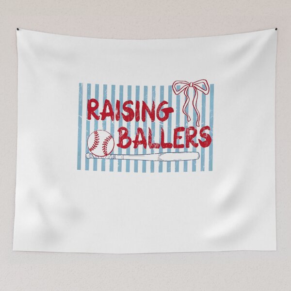 Item preview, Striped Raising Ballers Baseball designed and sold by Lakatosarpad.