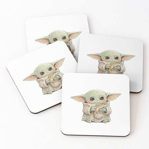 Item preview, BABY YODA WITH LEOPARD GECKO designed and sold by LIS AND MELIVERSO.