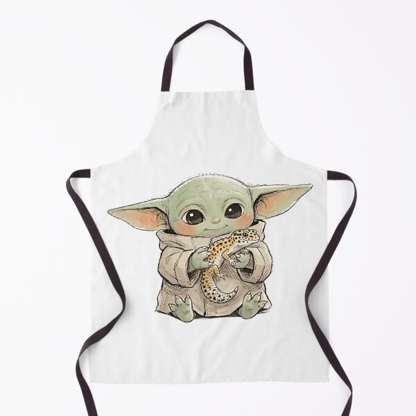 Item preview, BABY YODA WITH LEOPARD GECKO designed and sold by LIS AND MELIVERSO.