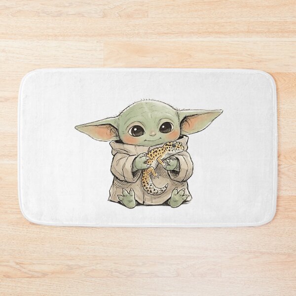 Item preview, BABY YODA WITH LEOPARD GECKO designed and sold by LIS AND MELIVERSO.