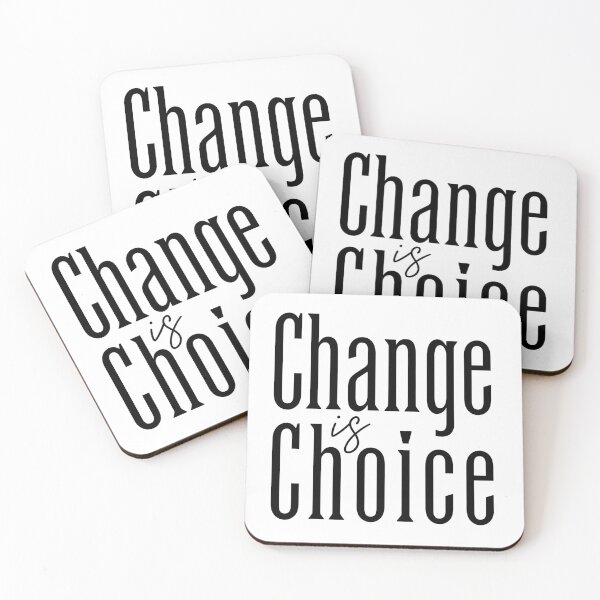 Item preview, Change is Choice - Growth Mindset Minimalist Typography   designed and sold by MotionBanana Art.