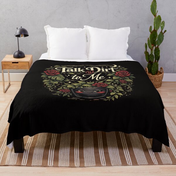 Item preview, Talk Dirt(y) to Me Gothic Cute Plant Lover Shirt designed and sold by Heather's Creative Apparel.