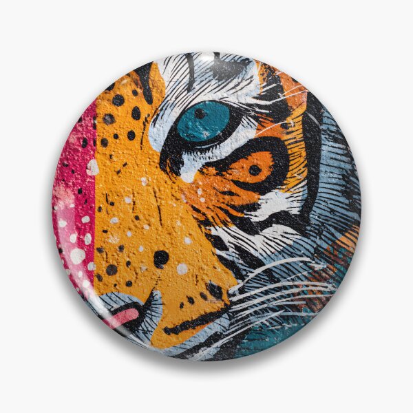 Item preview, Campaign For Wildlife Freedom with a Vibrant Tiger Mural in Bold Patterns and Dynamic Colors designed and sold by OlfactoART Studio.