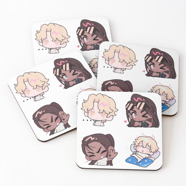 Item preview, Luka and Hyuna being adorable designed and sold by Black Sorrow.