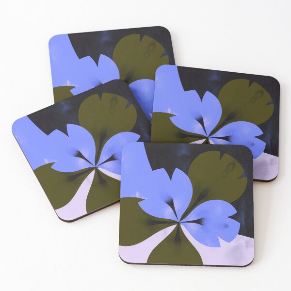 Item preview, Modern Blue Floral Abstraction designed and sold by joycrysstudio.