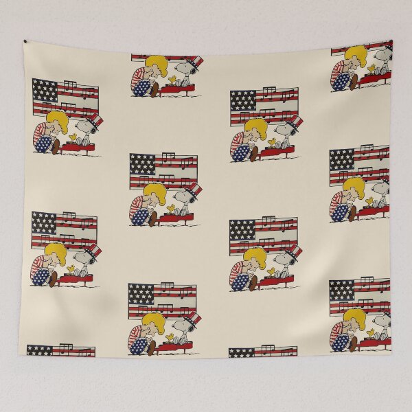Item preview, Patriotic Piano Snoopy & Schroeder designed and sold by moamaxshop.