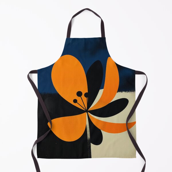 Item preview, Vibrant Orange Floral Abstraction designed and sold by joycrysstudio.